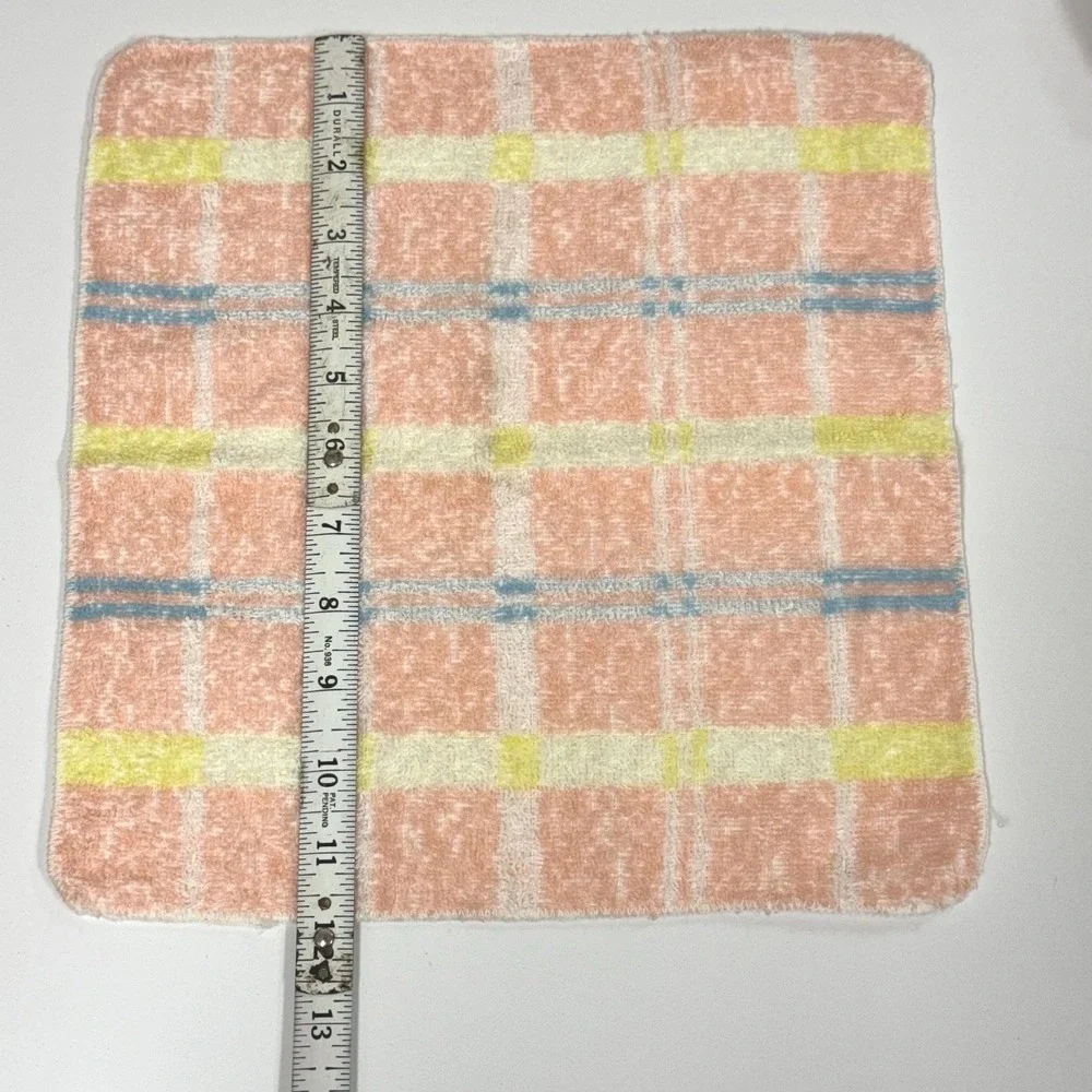 Vintage Haynes plaid towel set